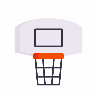 Basket ball, Animated Icon, Flat
