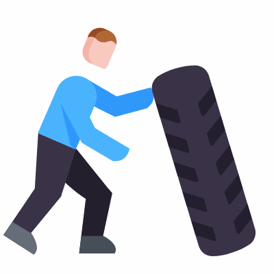 CrossFit, Animated Icon, Flat