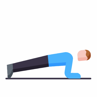Plank, Animated Icon, Flat