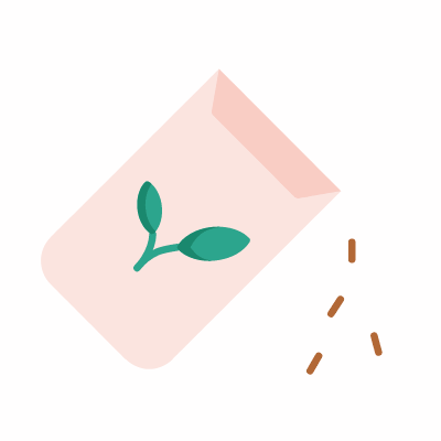 Seed, Animated Icon, Flat