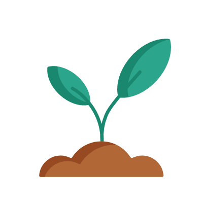 Growing plant, Animated Icon, Flat