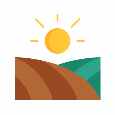 Field, Animated Icon, Flat