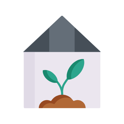 Greenhouse, Animated Icon, Flat