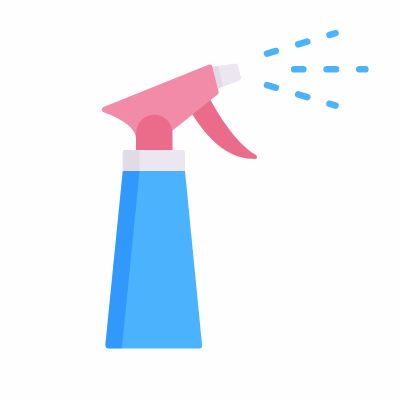 Watering sprayer, Animated Icon, Flat