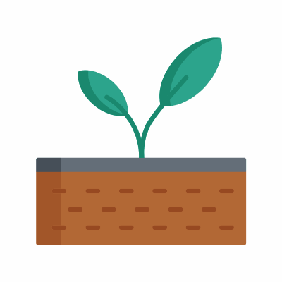 Soil, Animated Icon, Flat