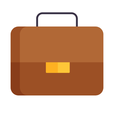 Suitcase, Animated Icon, Flat