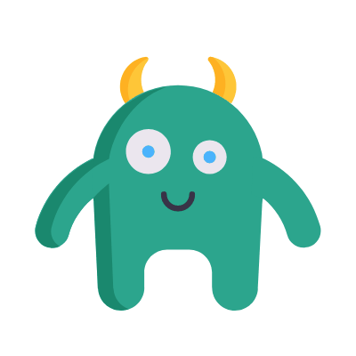 Monster, Animated Icon, Flat