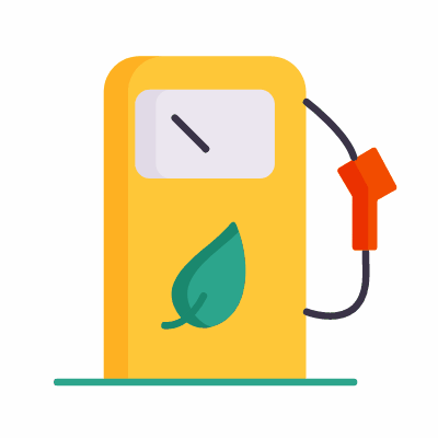 Bio fuel, Animated Icon, Flat