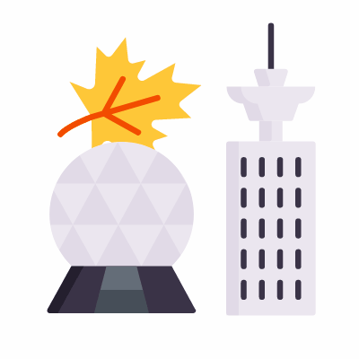 Vancouver, Animated Icon, Flat