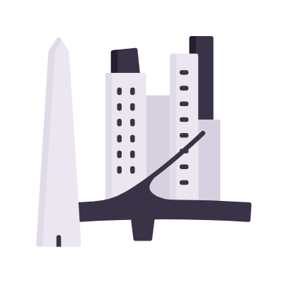 Buenos Aires, Animated Icon, Flat