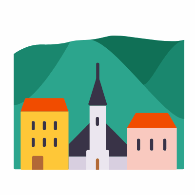 Reykjavik, Animated Icon, Flat