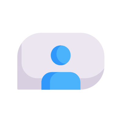 Chat user, Animated Icon, Flat