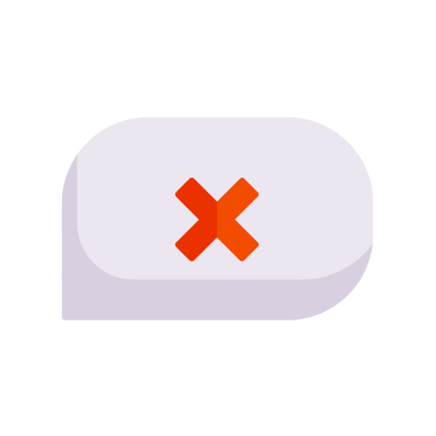 Chat error, Animated Icon, Flat
