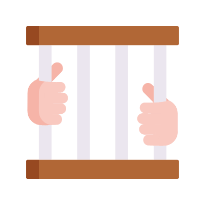 Jail, Animated Icon, Flat
