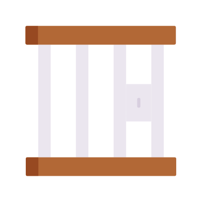 Prison, Animated Icon, Flat