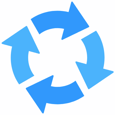 Spin, Animated Icon, Flat