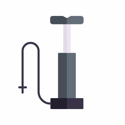 Air pump, Animated Icon, Flat