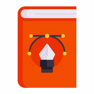 Design Book, Animated Icon, Flat