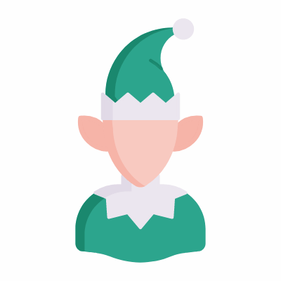 Elf, Animated Icon, Flat