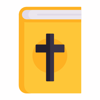 Holy Bible, Animated Icon, Flat