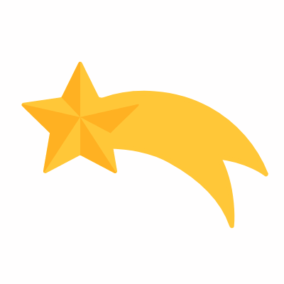 Star of Bethlehem, Animated Icon, Flat