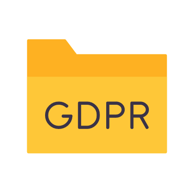 GDPR Data, Animated Icon, Flat