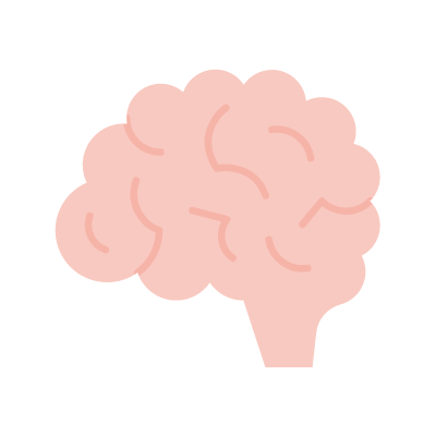 Brain, Animated Icon, Flat