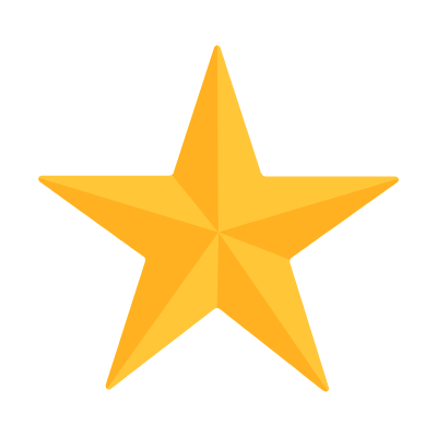 Star rating, Animated Icon, Flat