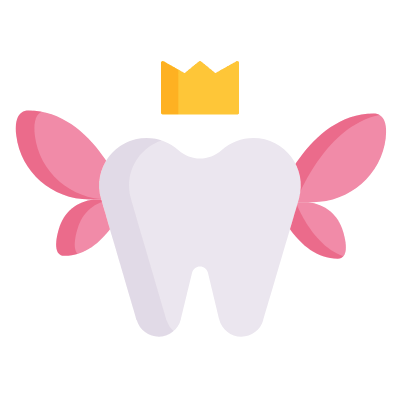 Tooth Fairy Day, Animated Icon, Flat
