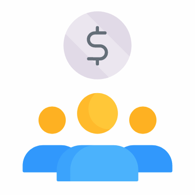 Crowdfunding, Animated Icon, Flat