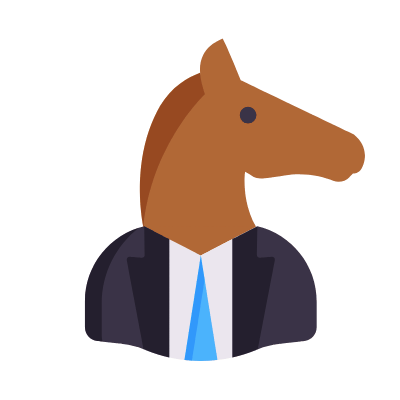 Horsehead, Animated Icon, Flat