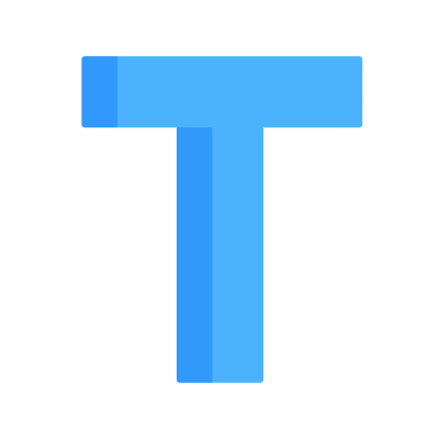 T, Animated Icon, Flat
