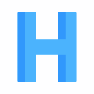 H, Animated Icon, Flat