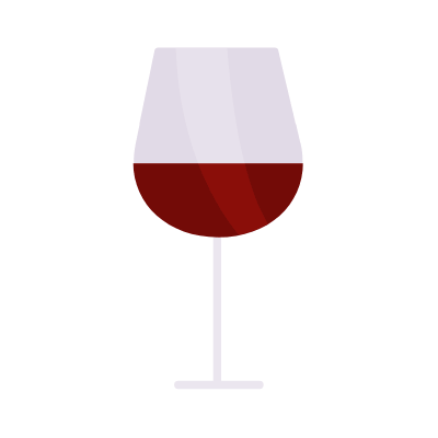 Wine, Animated Icon, Flat