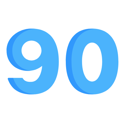 90, Animated Icon, Flat