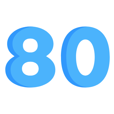 80, Animated Icon, Flat