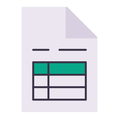 Invoice, Animated Icon, Flat