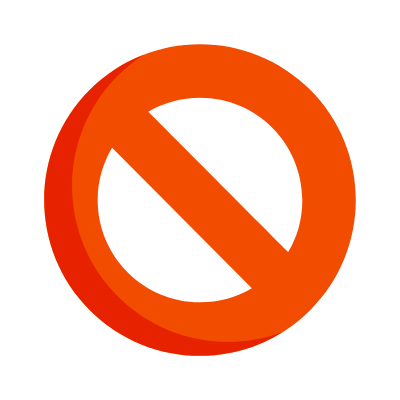 Restriction, Animated Icon, Flat