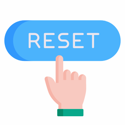 Reset Text, Animated Icon, Flat