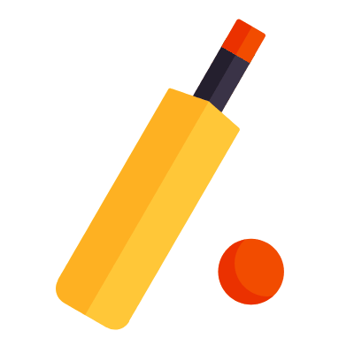 Cricket, Animated Icon, Flat