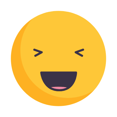 LOL emoji, Animated Icon, Flat