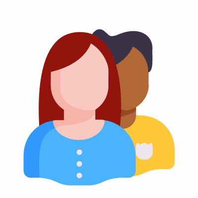 Female and male, Animated Icon, Flat