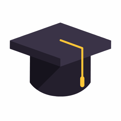 Graduation, Animated Icon, Flat