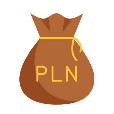 PLN bag, Animated Icon, Flat