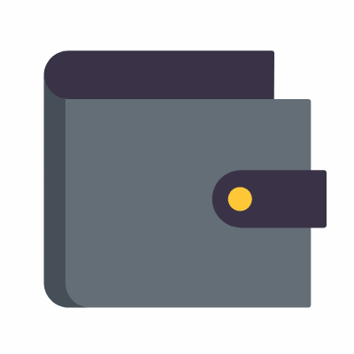 Wallet, Animated Icon, Flat