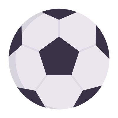 Football ball, Animated Icon, Flat