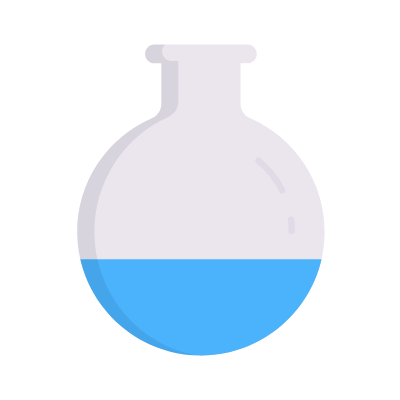 Lab bottle, Animated Icon, Flat