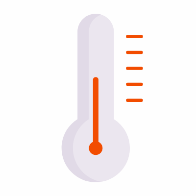 Thermometer, Animated Icon, Flat