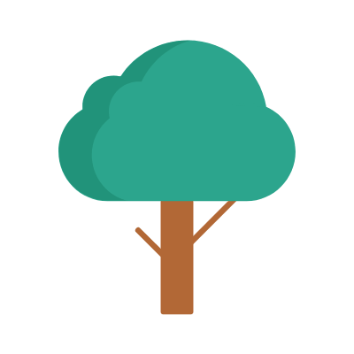 Tree, Animated Icon, Flat