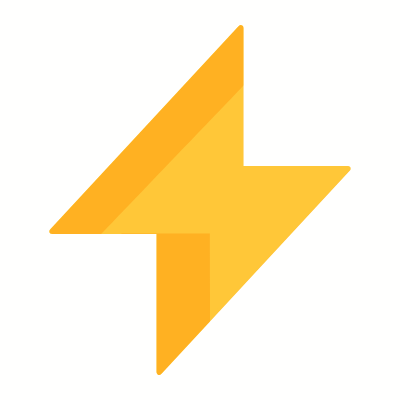 Electric power, Animated Icon, Flat